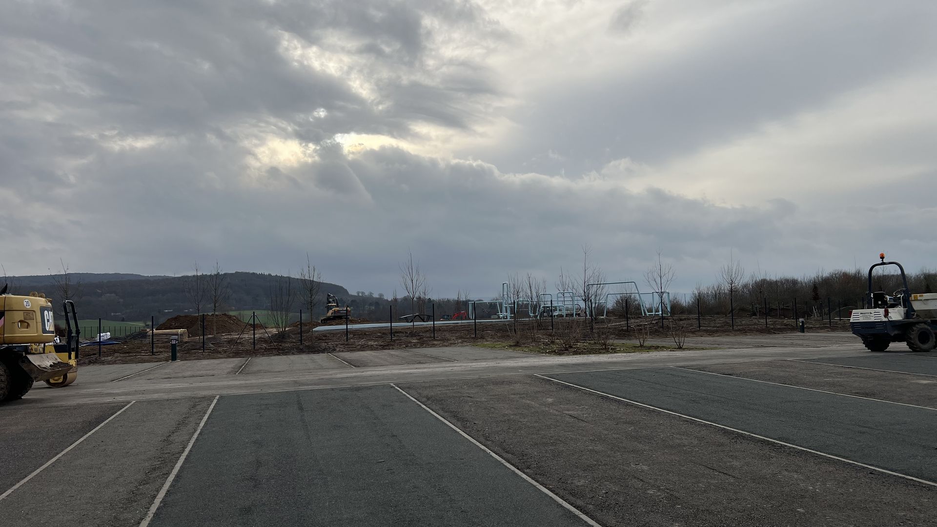 Blick zum Sportareal der LaGa 10.12.2025